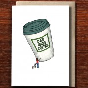 Father's Day Card | Dad Sized Coffee